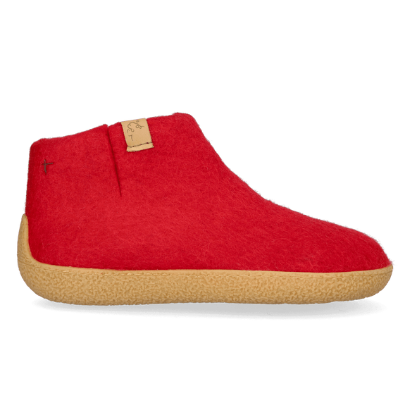 Rabara Maha Wolvilt Pantoffels Red