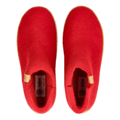 Rabara Maha Wolvilt Pantoffels Red