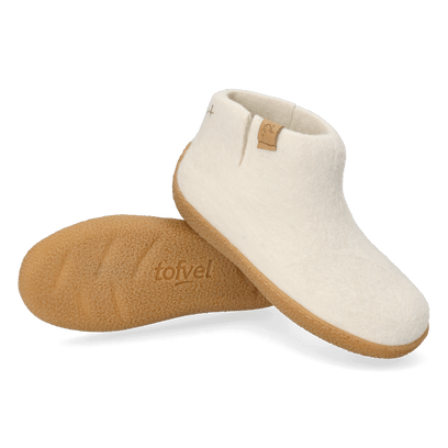 Rabara Maha Wolvilt Pantoffels White