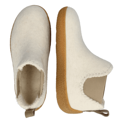 Celsi Wolvilt Pantoffels White