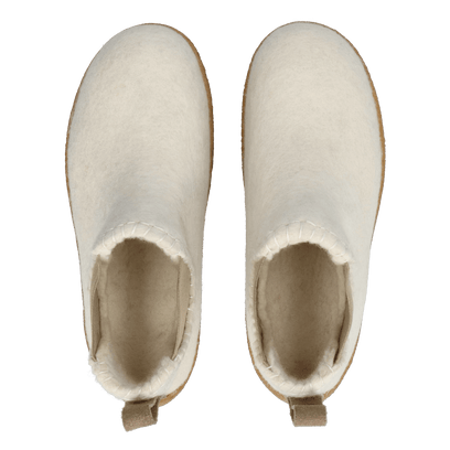 Celsi Wolvilt Pantoffels White