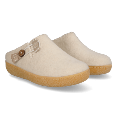 Sundara Wolvilt Pantoffels White